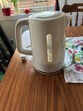 White Electric Kettle for Home Brewing